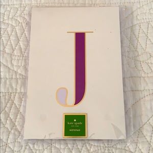 Kate Spade Initial Notepad: Letter J